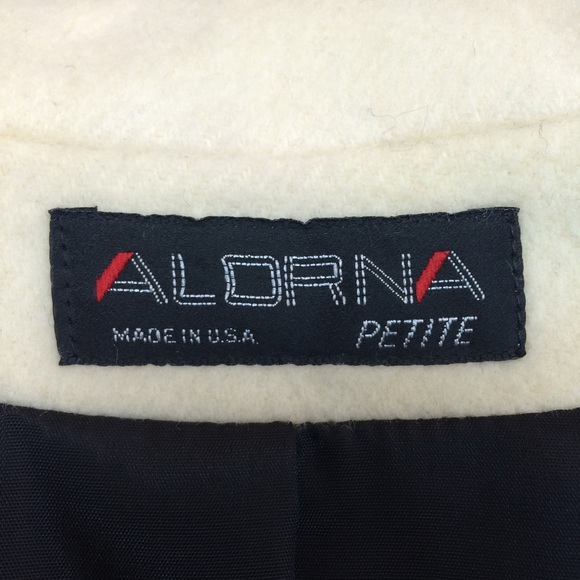 Alorna Vintage Ivory Windowpane Plaid Coat SOLD - Picture 8 of 8